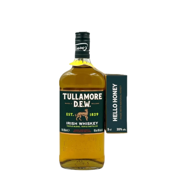 Tullamore D.E.W. Whiskey 0.7 L + Tullamore Honey 0.05 L DRS