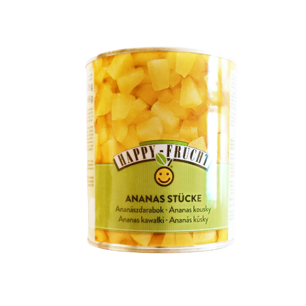 Happy Fruit ananász darabolt  820 g