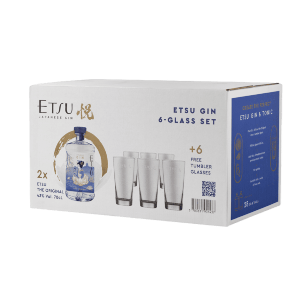 Etsu Japán Gin 2 x 0.7 L + 6 pohár PDD DRS