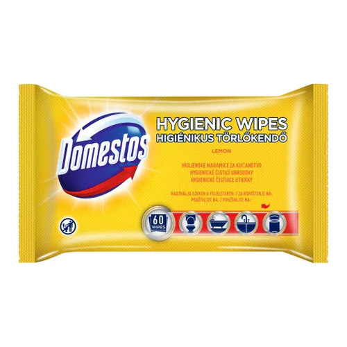 Domestos Fert. Törlőkendő 60db lemon