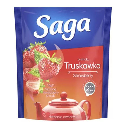 Saga Eper tea 20filt. 34g