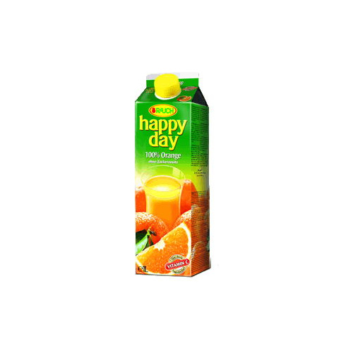 Happy Day Narancs Gyümölcshússal 100 % 1 L