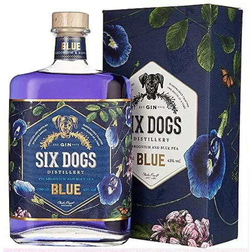 Six Dogs Blue Gin PDD 0.7