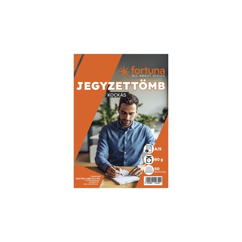Jegyzettömb A/5 kockás