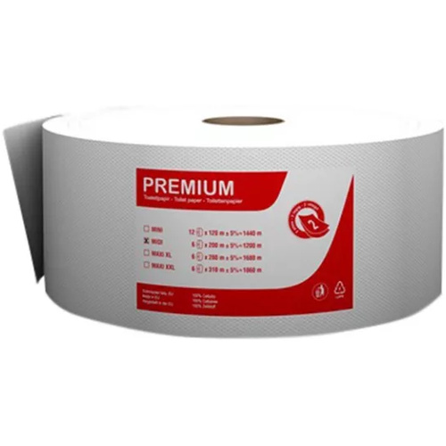 Toalettpapír midirollnis 23cm 6/cs