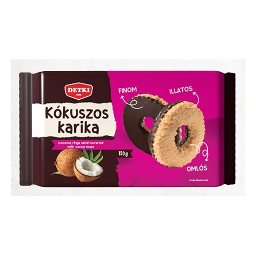 Detki Kókuszos Karika ét 150g