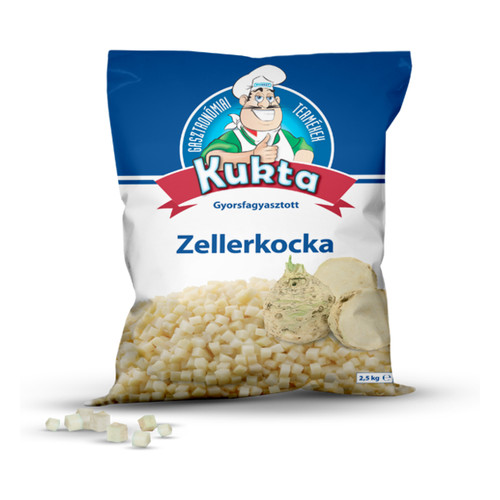 Fagyasztott zeller kocka 2500 g