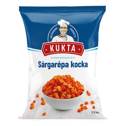 Fagyasztott sárgarépa kocka 2500 g