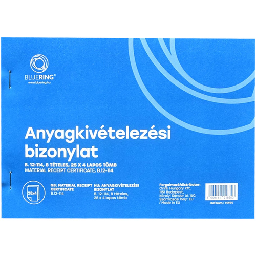 Készletkivételezési Bizonylat 25x4 pl