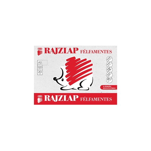 Rajzlap félfamentes 3