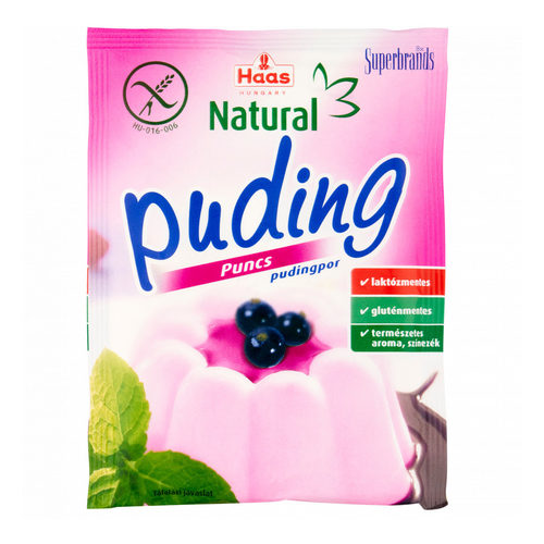 Haas Natural Puncsízű Pudingpor 40g