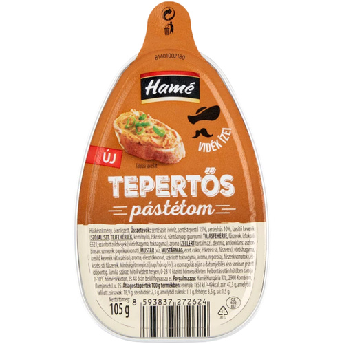 Hamé Pástétom Tepertős 105g