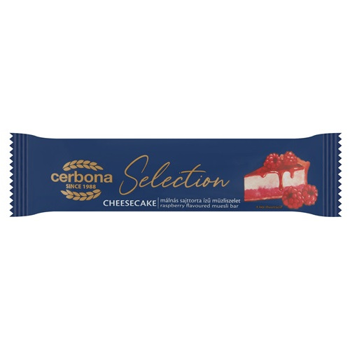 Cerbona Selection Málnás sajttorta ízű müzlisz. 22g
