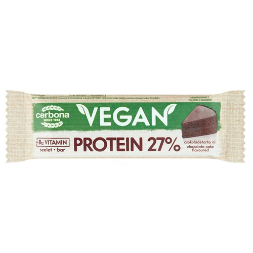 Cerbona Vegán csokit. szelet+protein 40g