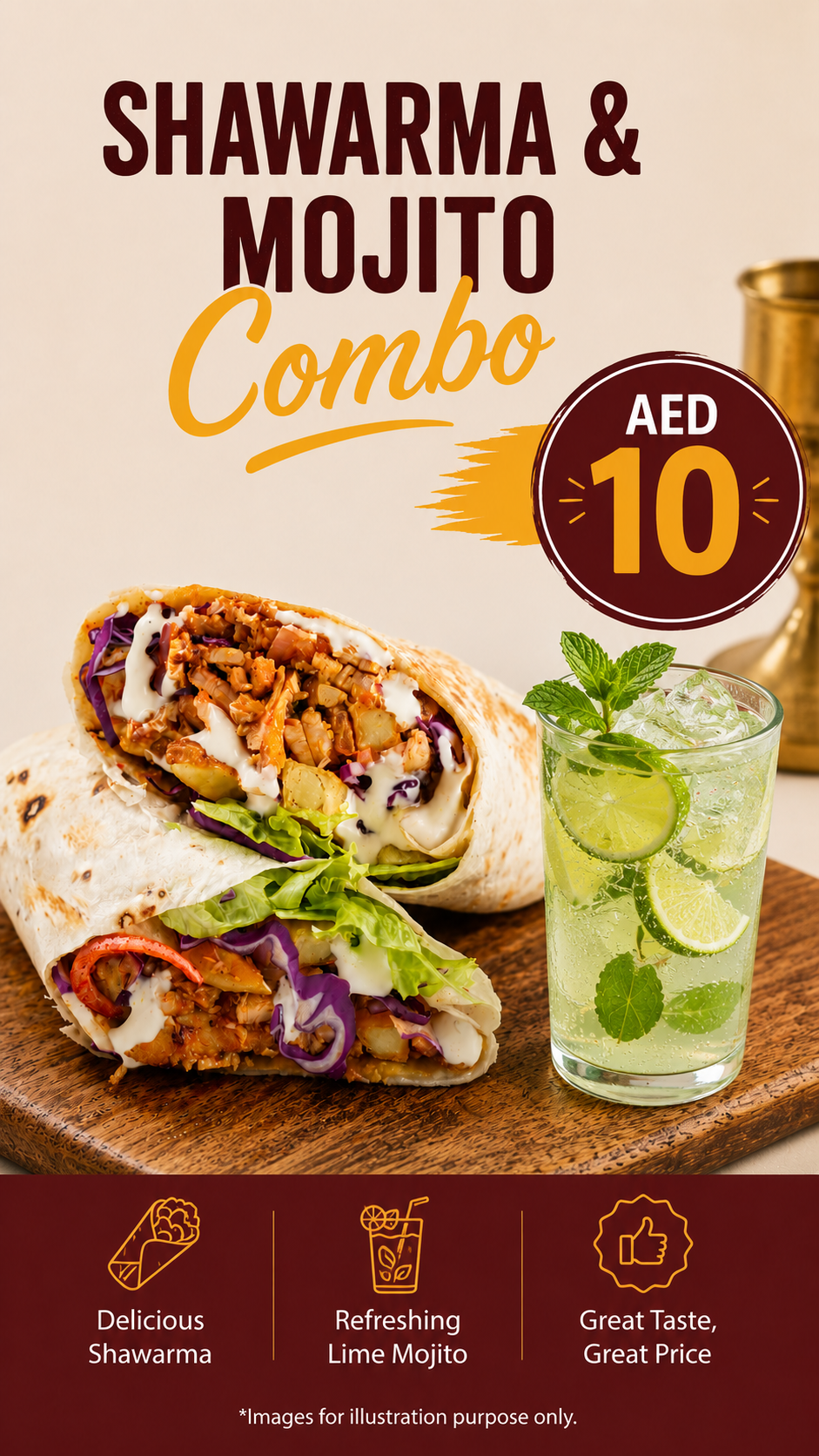 Shawarma & Mojito Combo