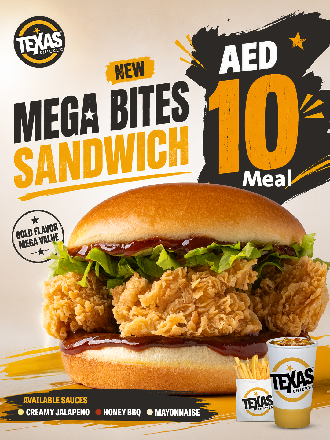 Mega Bites Sandwich Meal