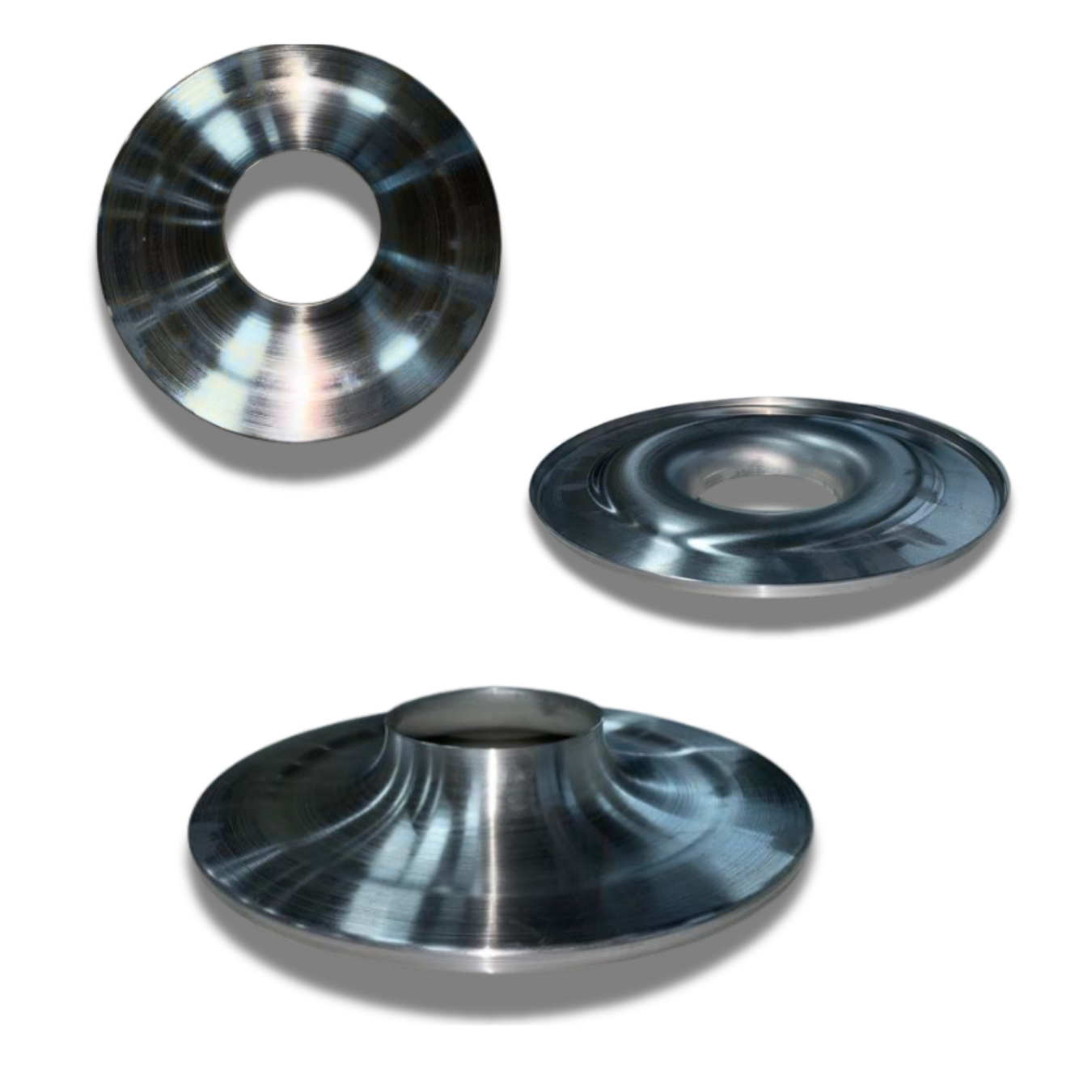 Inverted Air Cleaner Base, Bare Aluminum