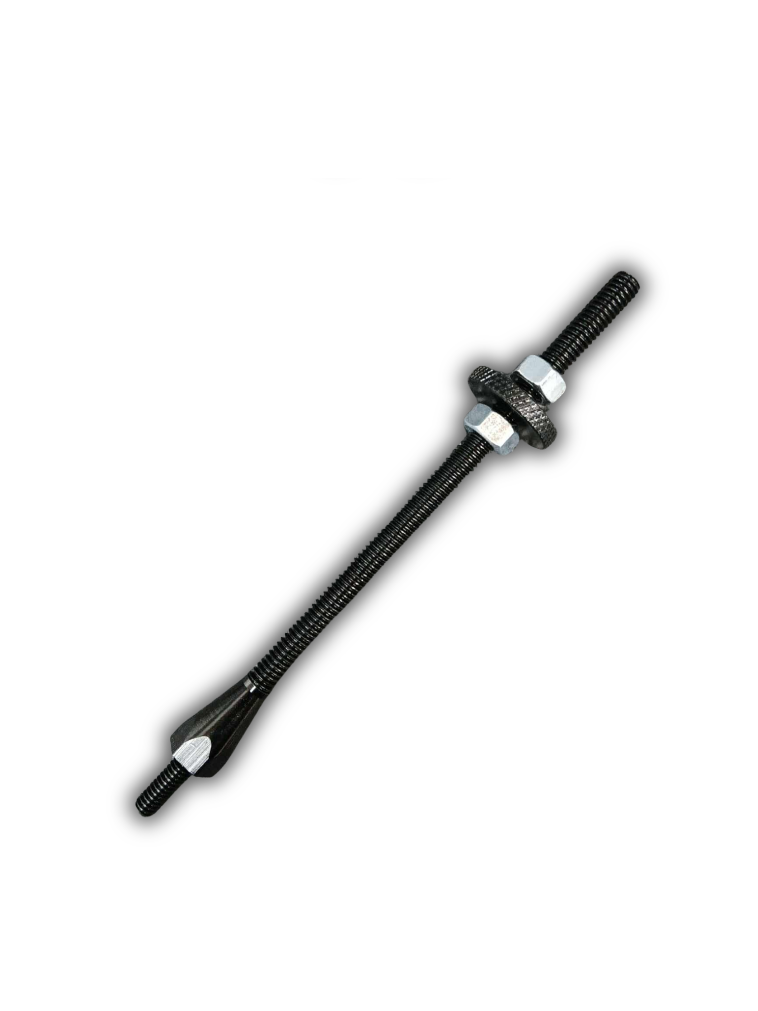 Air Cleaner Stud, 5/16 Inch top, 1/4 Inch Bottom, Black, W/Stop Nut