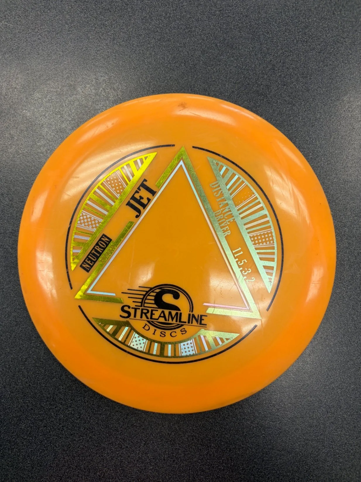 Orange Streamline Jet