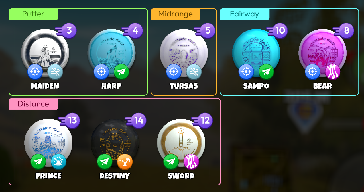 Westside Discs Bag Preset