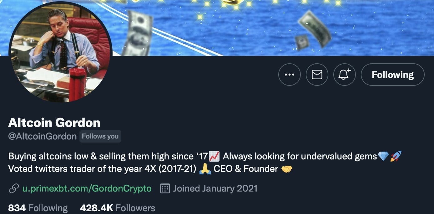 Altcoin Gordon Twitter profile picture