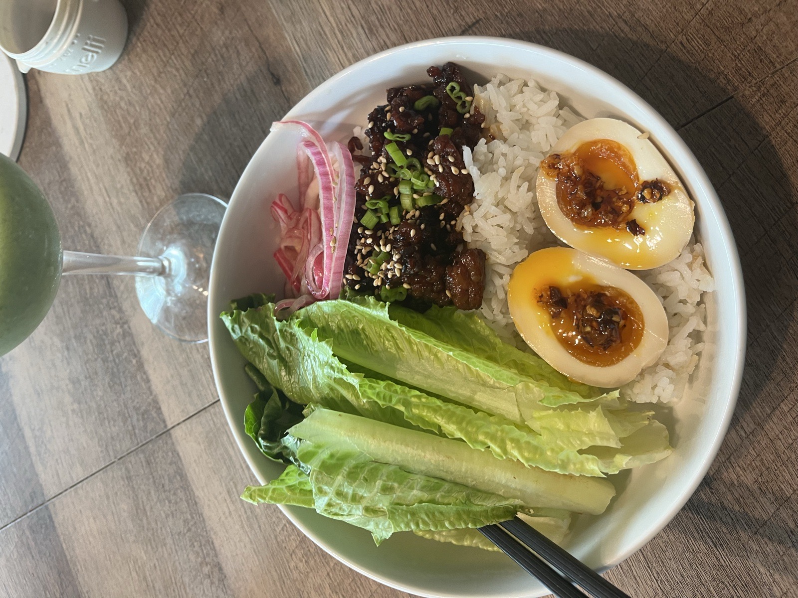 Caramelized Fish-Sauce Pork Bowl with Jammy Egg & Quick Cucumber