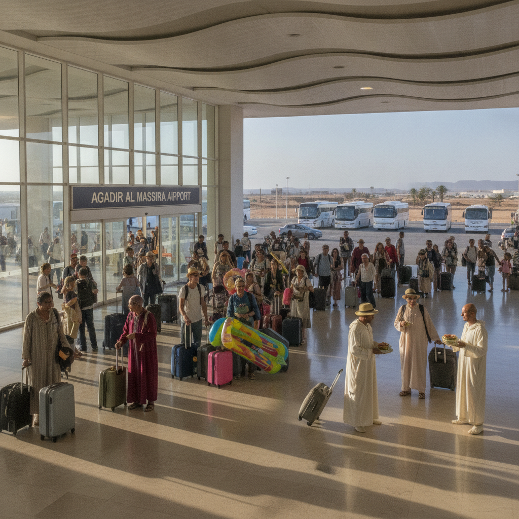 Agadir Practical: Al Massira Airport, the Marrakech Bus Connection, the Beach Resort Accommodation Choice, the Optimal Timing, and the Departure Summary