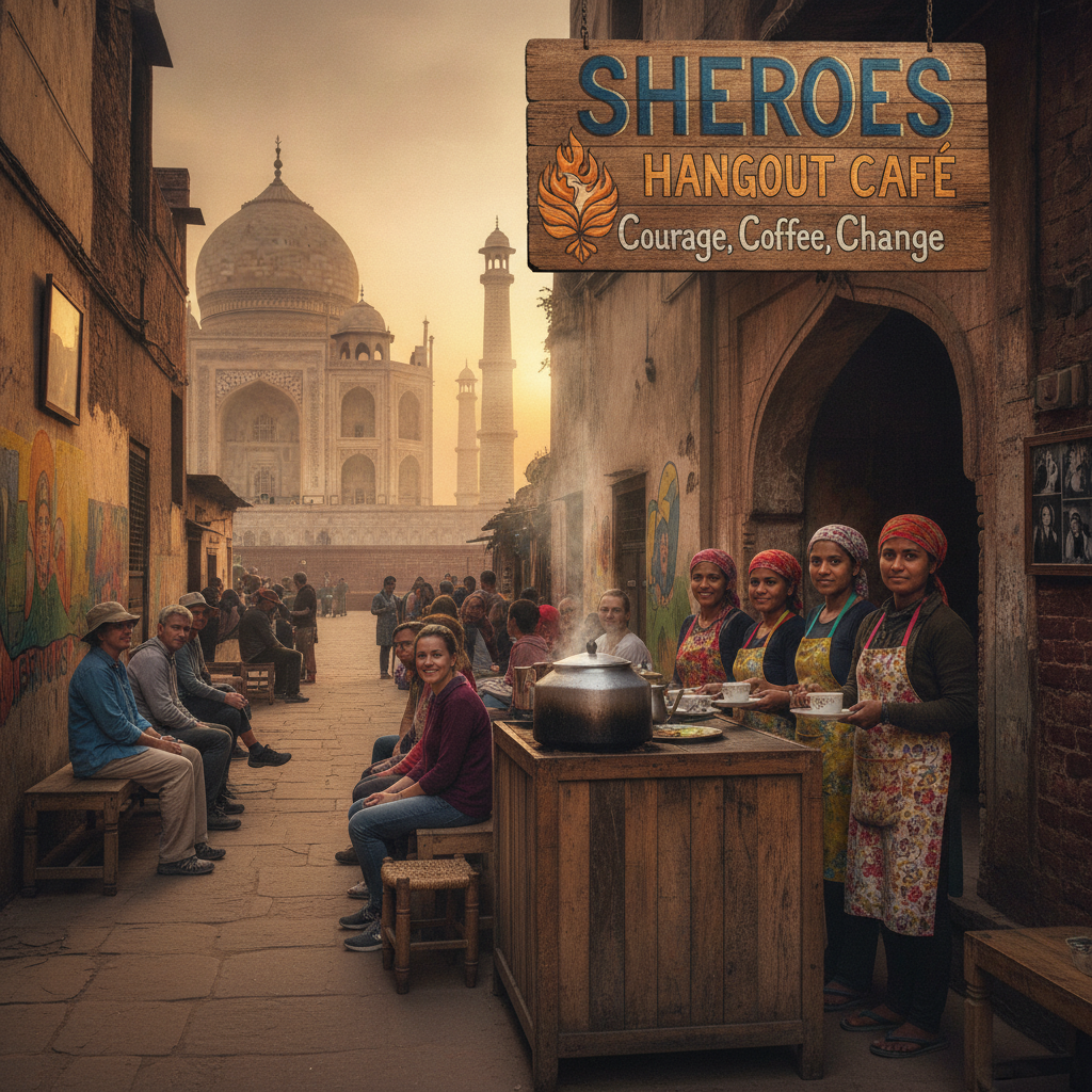 Agra Beyond the Marble: Zardozi Gold Embroidery, Mughlai Dum Cooking, the Koh-i-Noor's Journey & Sheroes Café