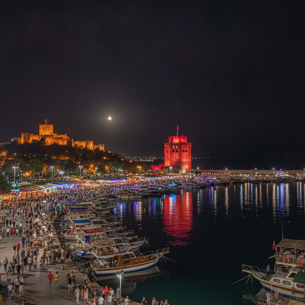 Alanya Resort Life: The Nightlife Strip, the Thursday Market, Shopping Districts, the Russian and German Tourist Community, and the Contemporary Turkish Riviera Mass Tourism Culture