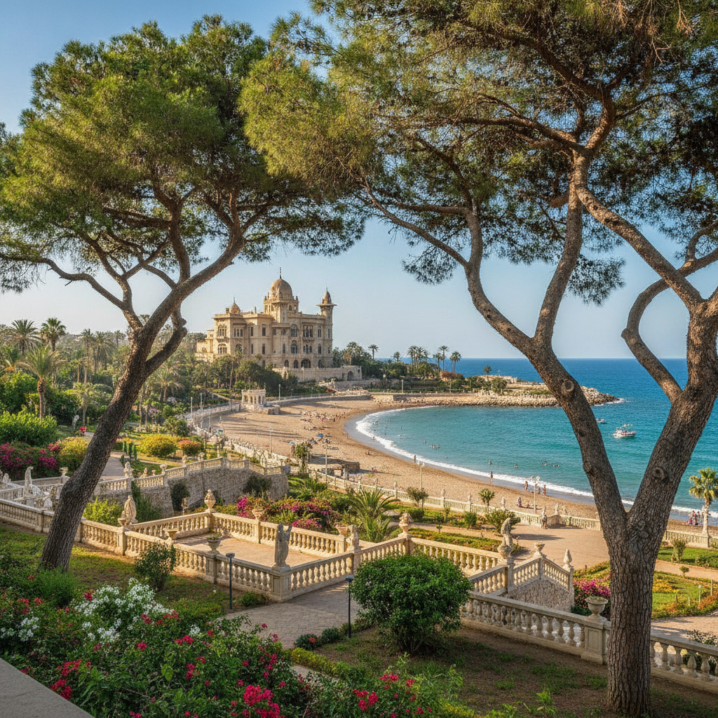 Alexandria Beaches: Montazah Royal Gardens, the Agami Beach, Sidi Bishr, and the Complete Alexandria Coastal Leisure Circuit