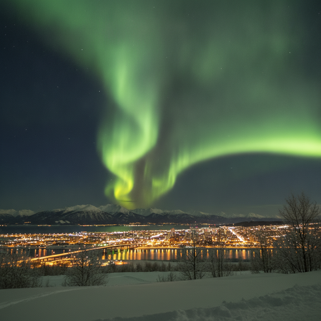 Anchorage: Aurora Nights, Bore Tides and King Salmon Downtown