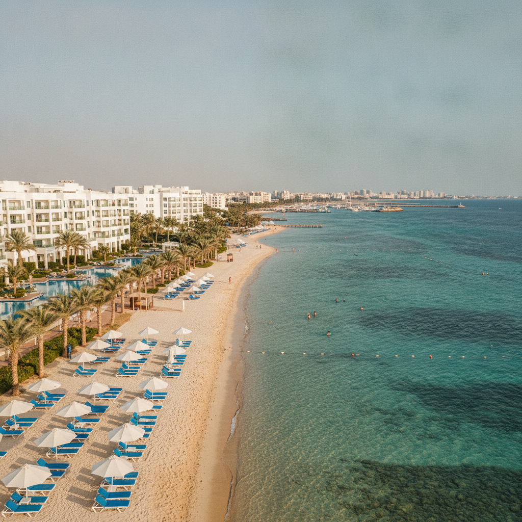 Aqaba Beaches: The North Beach Resort Strip, the South Beach Public Area, the Ayla Lagoon, and the Complete Aqaba Coastal Leisure Circuit