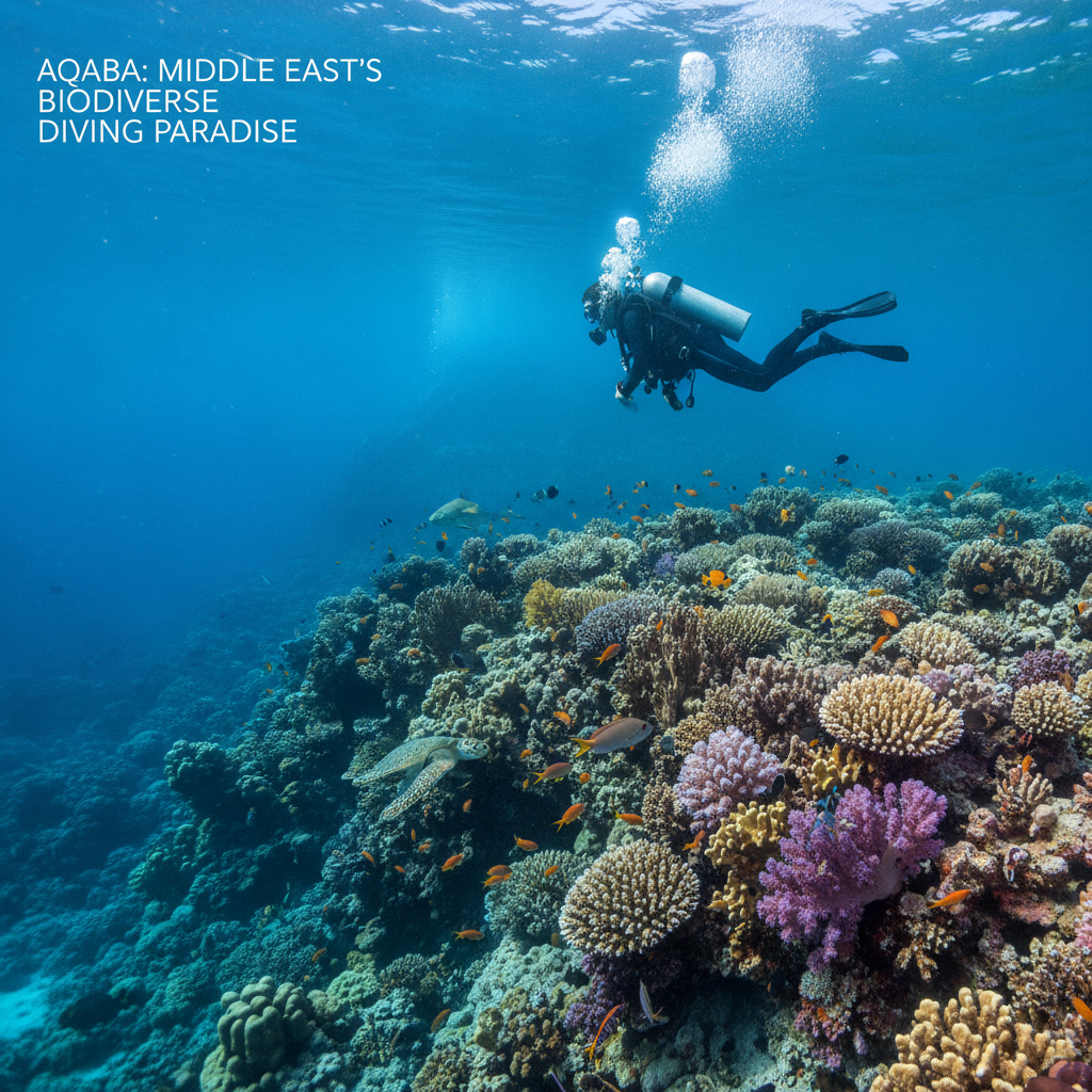 Aqaba Essential: The Red Sea Coral Reef Diving, the South Beach Snorkeling, the Aqaba Flagpole, the Ayla Resort, and Jordan's Only Sea Gateway