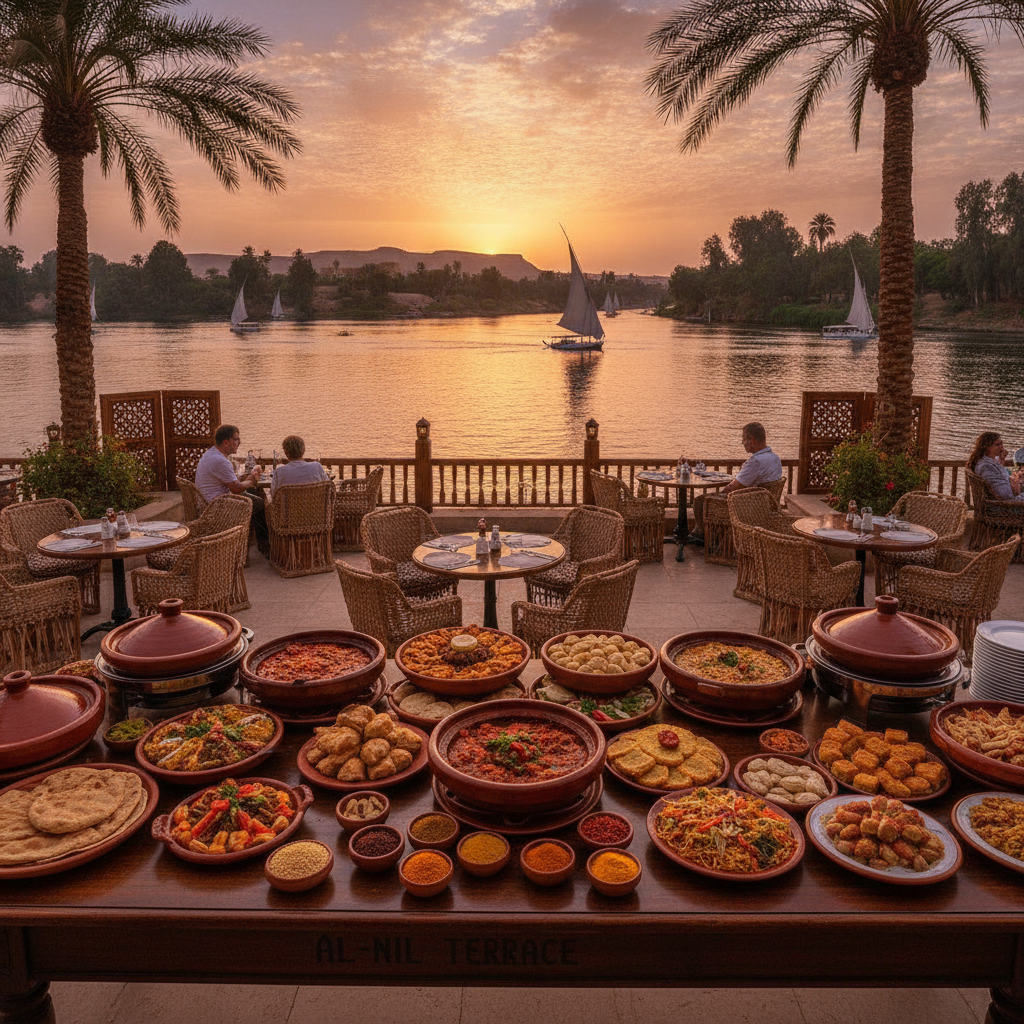 Aswan Food: The Nubian Cuisine, the Corniche Restaurants, the Spice Market, and the Most Distinctive Single Egyptian Regional Cooking