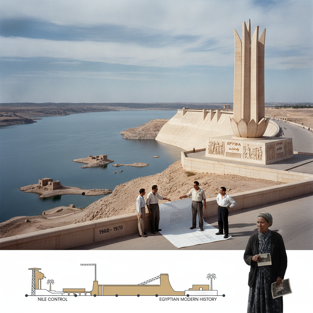 Aswan Modern: The Aswan High Dam, Lake Nasser, the Nubian Displacement Story, and the Most Consequential Single Egyptian Engineering Project