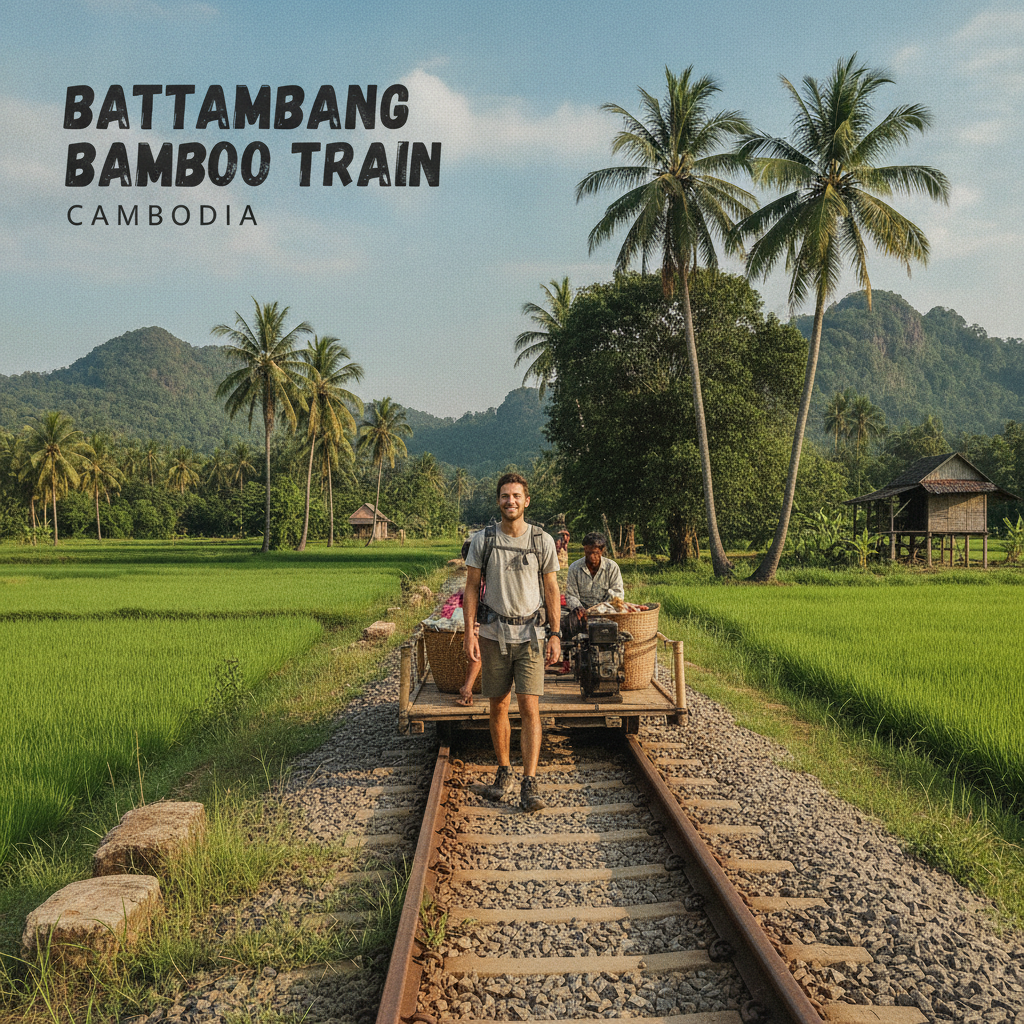 Battambang Bamboo Train (Norry) Walk