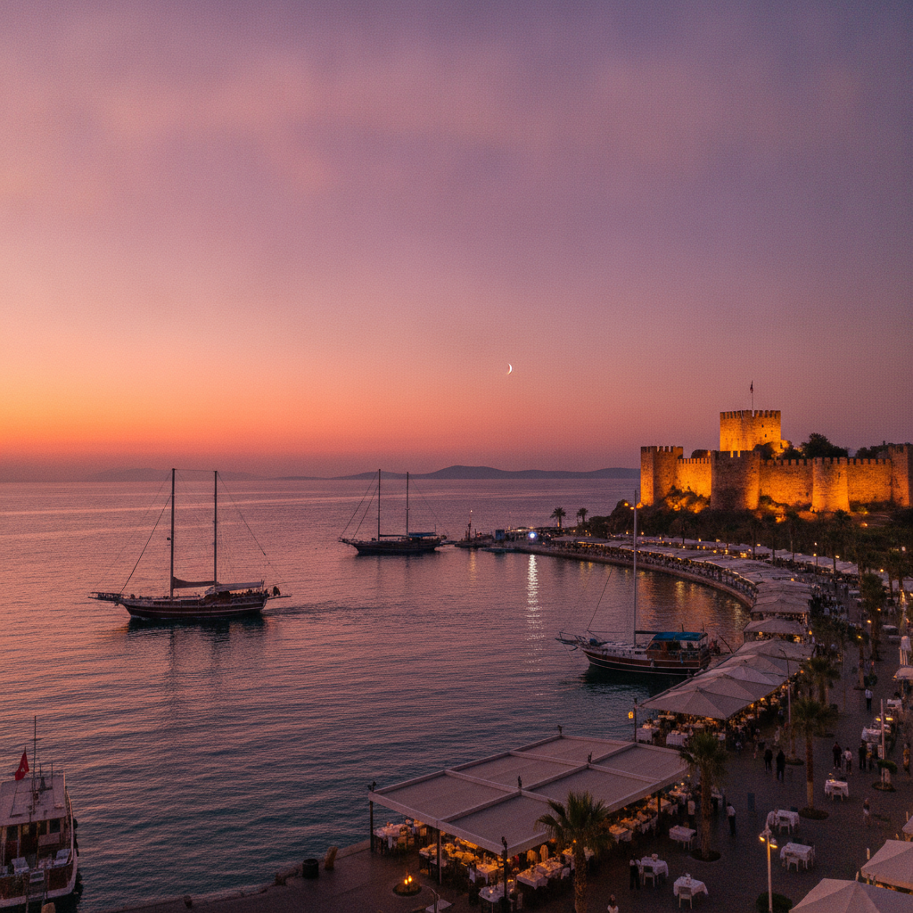 Bodrum Practical and Departure: Boutique Hotel Options, Marina Bar Evening Circuit, the Bodrum Airport, Onward Travel to Ephesus and Izmir, Turkish Riviera Summary, and the Bodrum Farewell