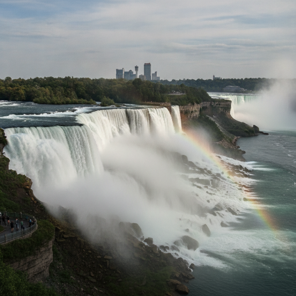 Buffalo: Niagara Falls, grain elevators, Buffalo wings, architecture, Erie Canal, and sports heartbreak