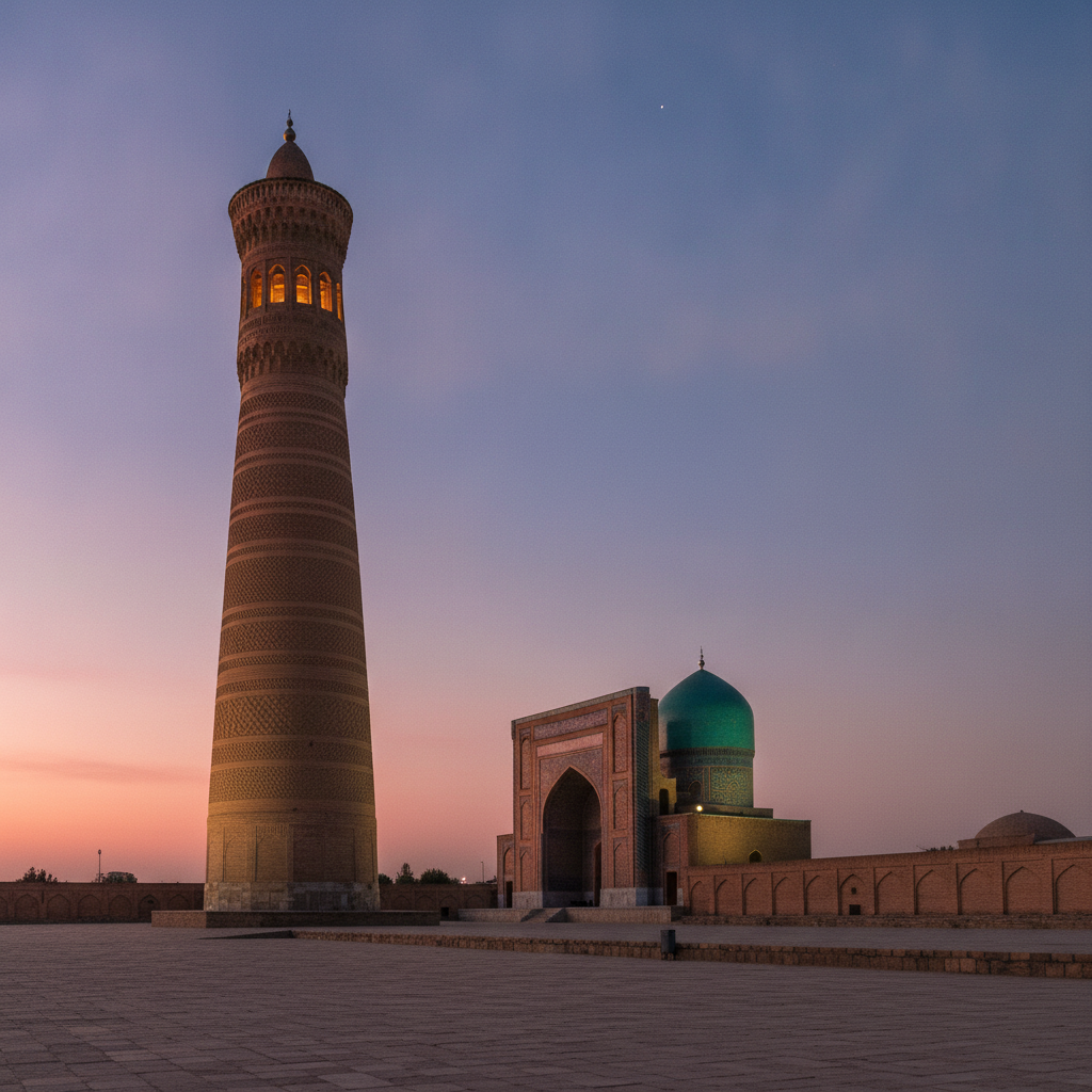 The 1127 Minaret Chinggis Khan Supposedly Spared Out of Admiration While Razing the Rest of Bukhara, the Ismoil Samoniy Mausoleum That Survived the Mongol Sack Because It Was Buried Under 300 Years of Street Sediment & the British Officers Executed in the Ark Fortress Square in 1842