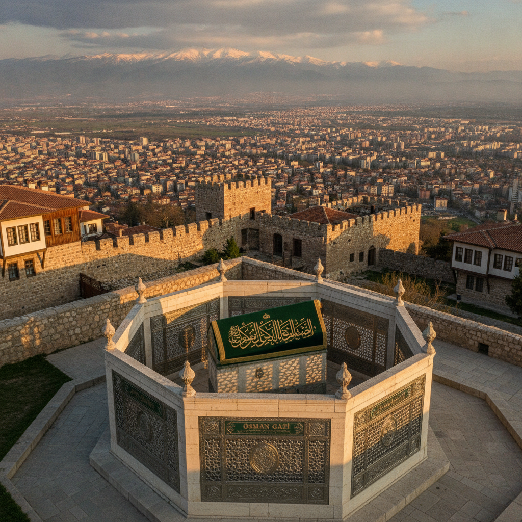 Bursa: First Ottoman Capital, the Osman Gazi Tomb and Foundation Legend, the Orhan Gazi Mosque, the Muradiye Complex with Royal Tombs, and the Ottoman Dynasty Founding Story