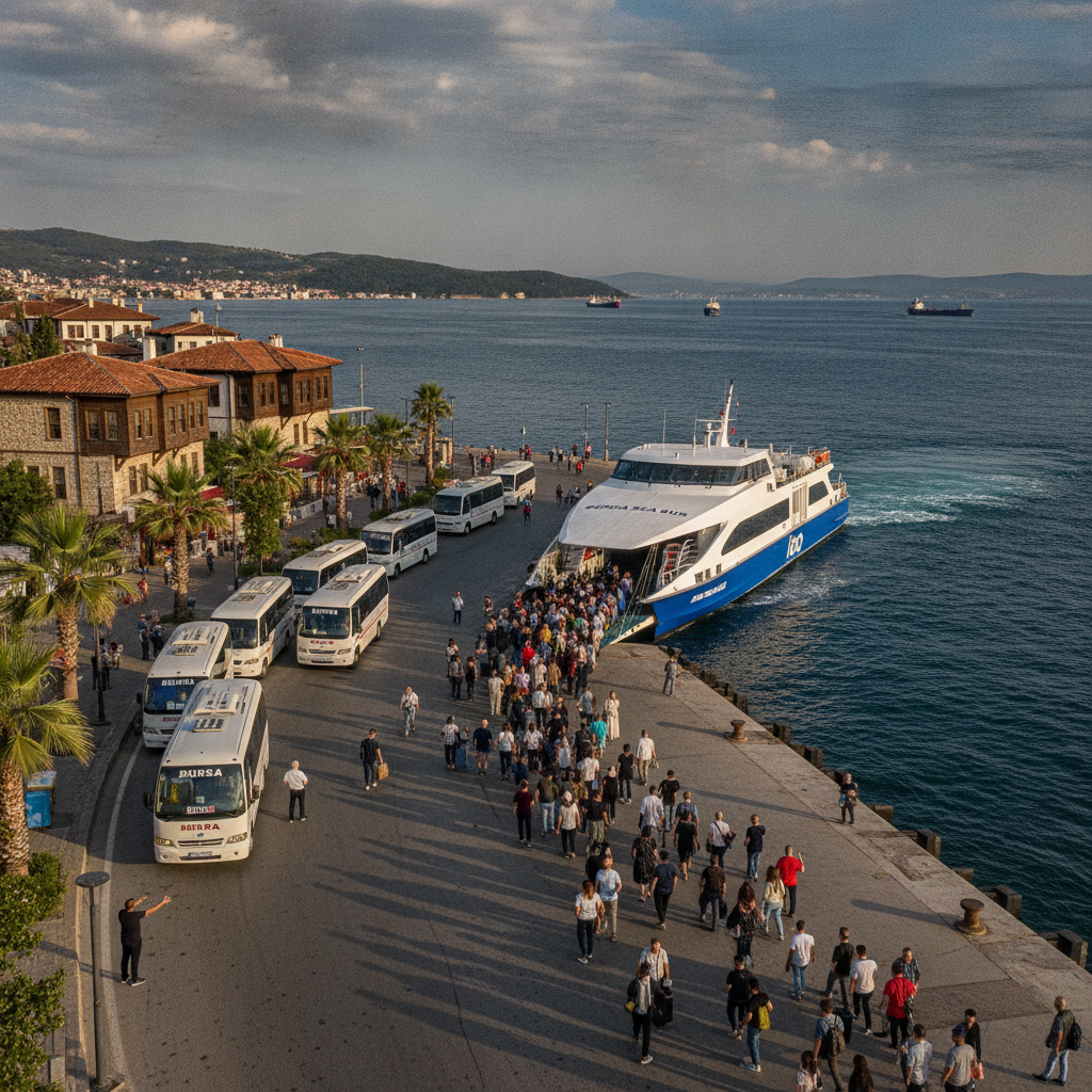 Bursa Practical: The Istanbul Ferry Connection, the Mudanya Arrival, Transport Within Bursa, the Best Accommodation Districts, the Optimal Visit Timing, and the Departure for the Marmara Circuit
