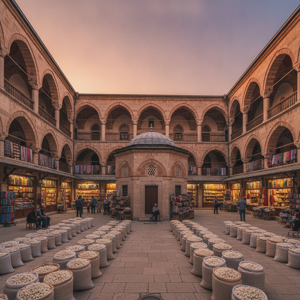 Bursa Silk Heritage: The Koza Han Cocoon Auction, the Ottoman Silk Industry Peak, the Bursa Ipek Silk Textile Tradition, the Silk Route Connection, and the Modern Silk Fabric Market