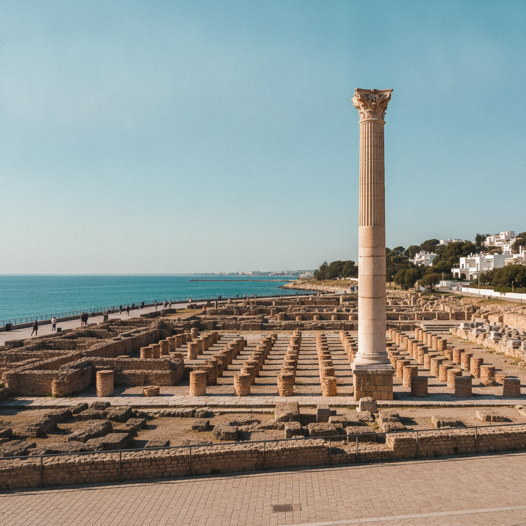 Dido Cut an Ox-Hide Into the Thinnest Possible Strips to Encircle Carthage's Founding Hill (Byrsa) and the Tophet Contains the Most Controversial Archaeological Debate in Mediterranean History; The Antonine Baths Were the Third Largest Roman Baths in the Empire and Their Single Re-Erected Column Represents a Frigidarium Once 52m x 42m; Perpetua's Prison Diary (203 CE) Written Before Her Execution in the Carthage Amphitheatre Is the Earliest Known Text Written by a Christian Woman