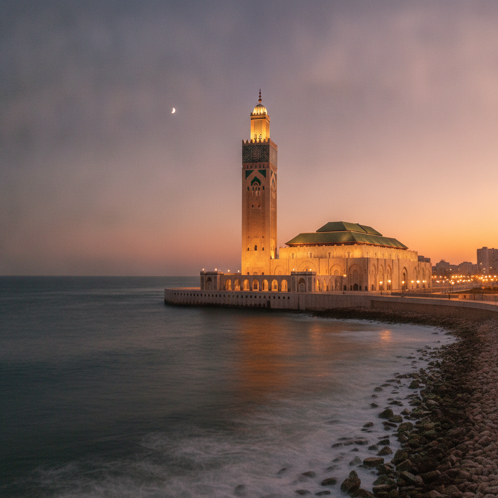 The Hassan II Mosque Minaret at 210m Is the Tallest Minaret in the World With a 30km Laser Beam Pointing Toward Mecca Visible from Ships at Sea; The 1942 Casablanca Film Was Shot Entirely in Hollywood and No Exterior Scenes Were Filmed in Morocco; Morocco Has Approximately 70% of the World's Phosphate Reserves Making OCP Group the World's Largest Phosphate Exporter