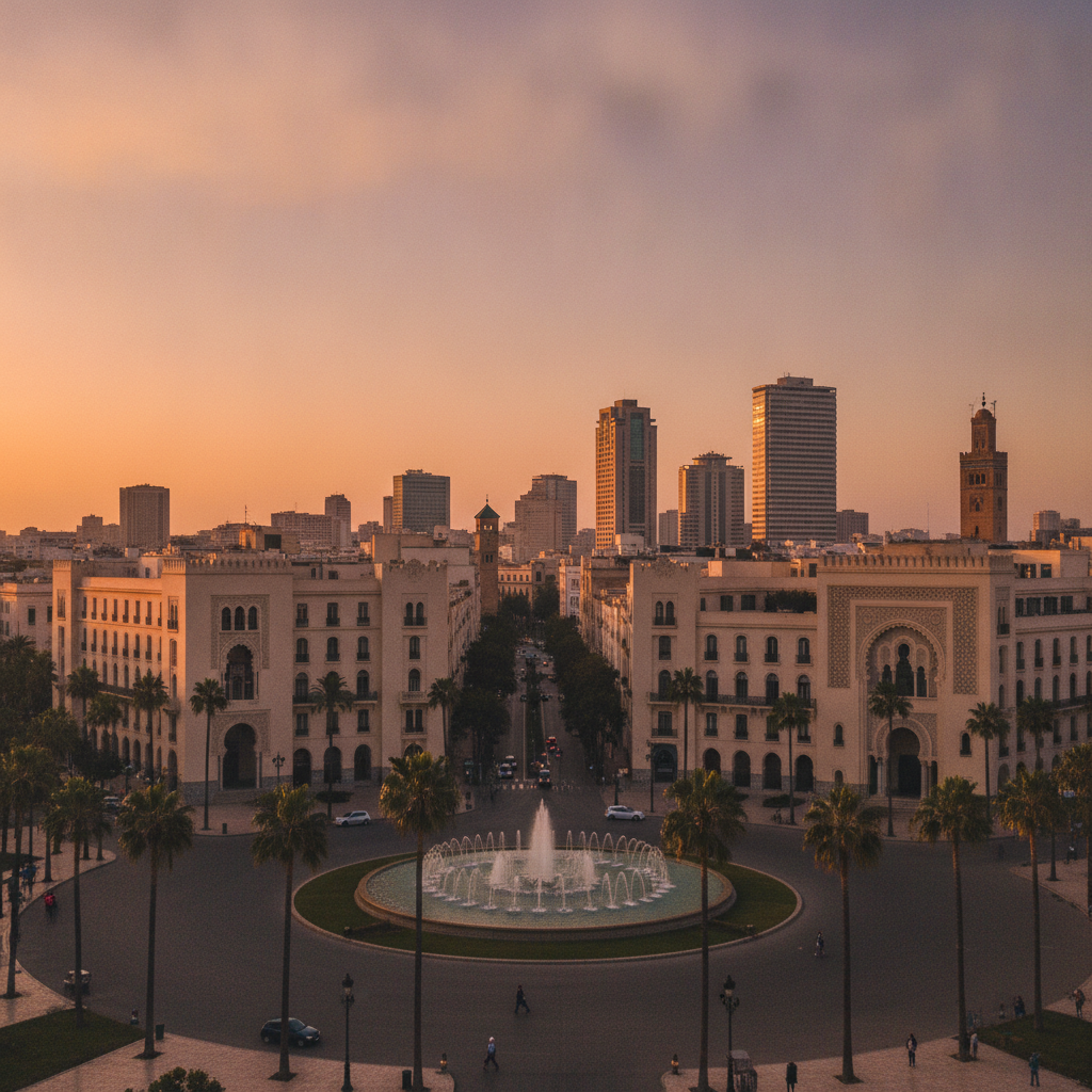 Casablanca Modern City: Mohammed V Square, the Habous New Medina, the Villa des Arts, the Casablanca Financial Centre, and the Contemporary Moroccan Art Scene