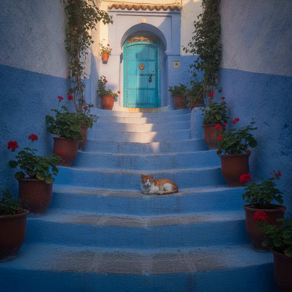Chefchaouen Photography: The Golden Hour Strategy, the Most Photogenic Blue Lanes, the Chefchaouen Cats, the Rooftop Terrace Viewpoints, and the Instagram Culture vs the Authentic City