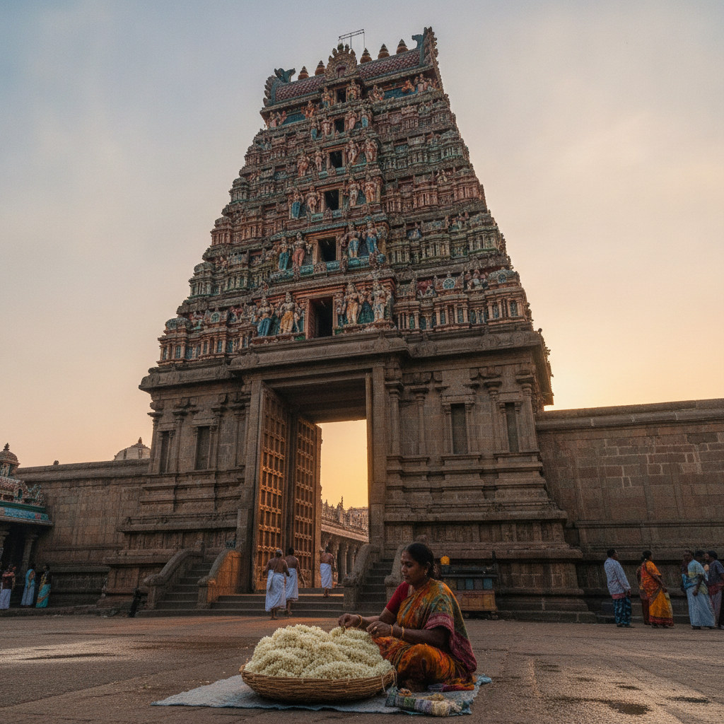 Chennai Essentials: Marina Beach at Dawn, Dravidian Temple Towers & the World's Largest Classical Arts Festival