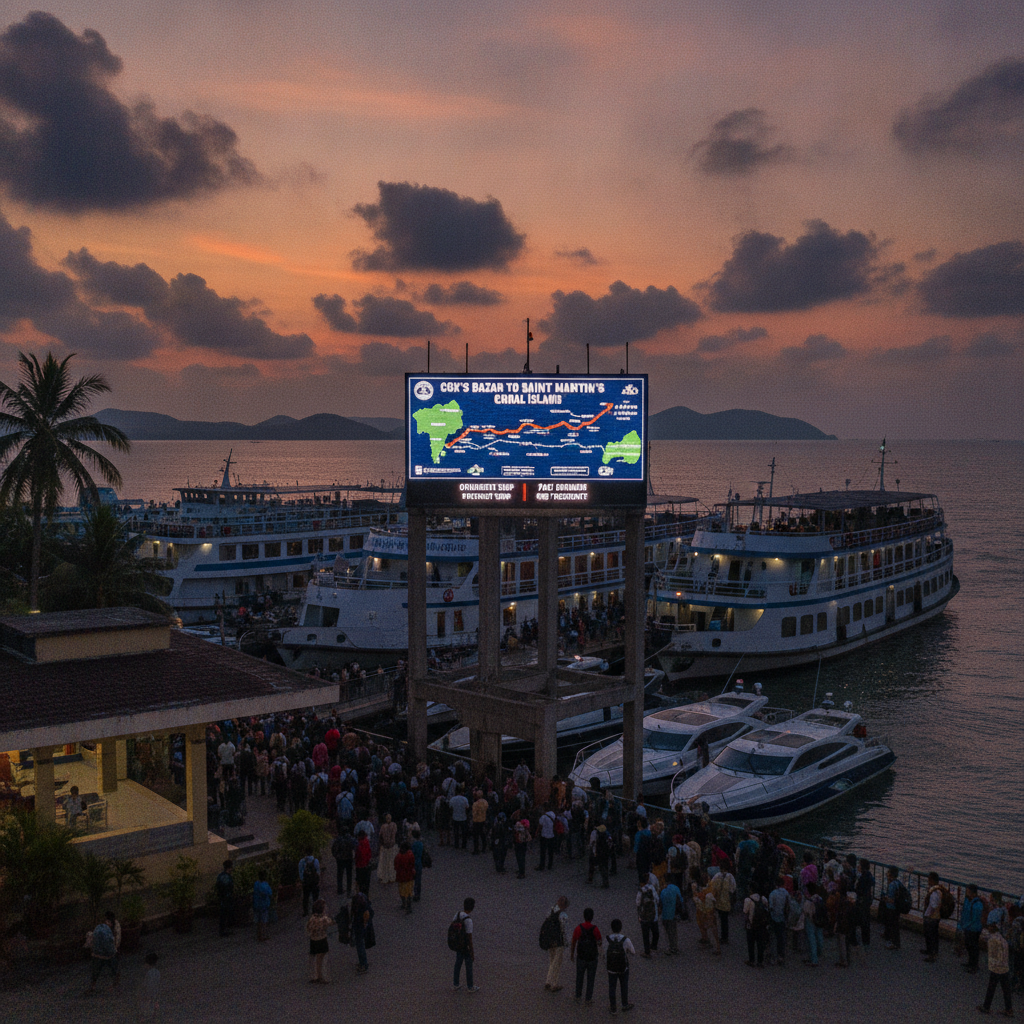 Cox's Bazar to Saint Martin's Coral Island