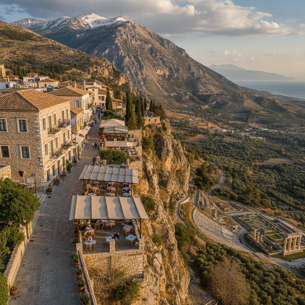 Delphi Modern History: The French School Excavation, Removal of the Kastri Village in 1890s, World Heritage Tourism Impact, Delphi Museum Expansion, and the Modern Village Above the Ancient Ruins