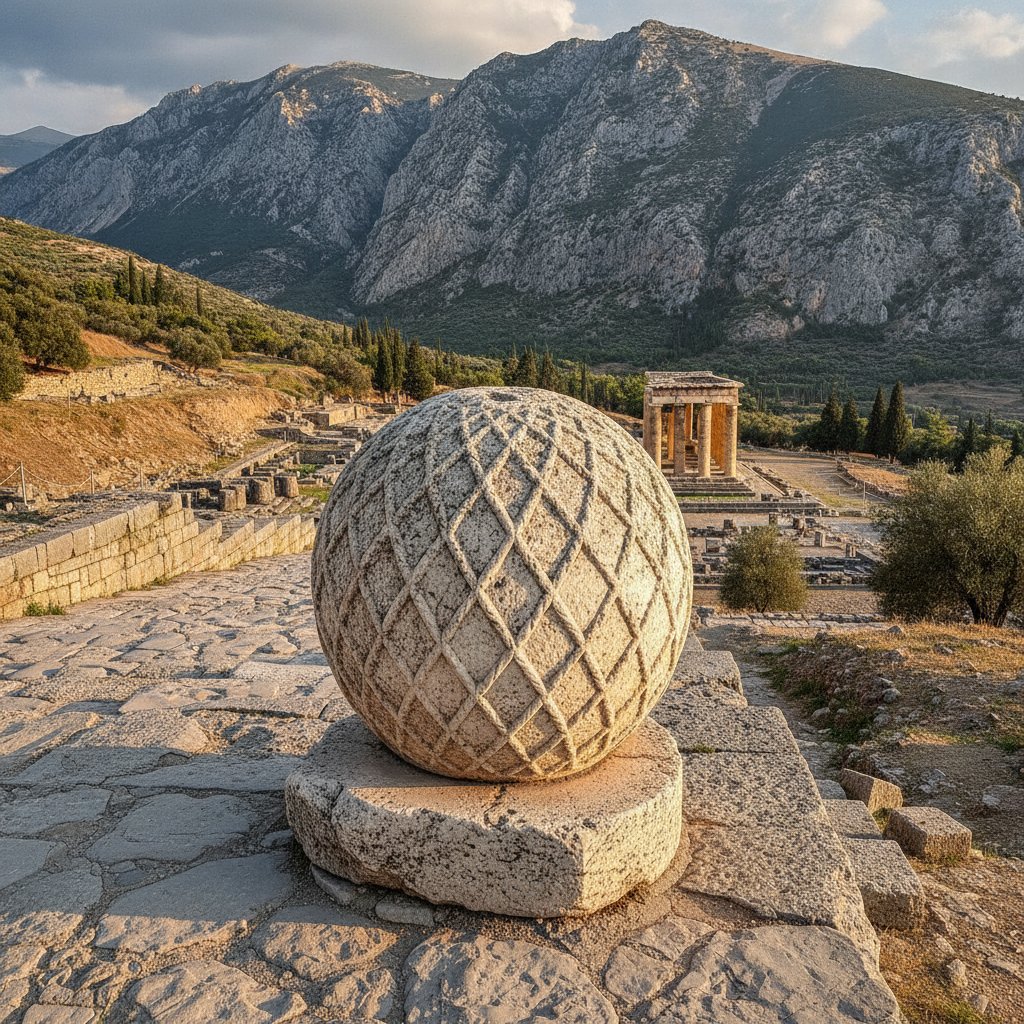 Delphi Mythology: The Omphalos Earth Navel, Two Eagles of Zeus, Python Serpent Slain by Apollo, The Foundation Myth, Gaia the Original Oracle, and the Mythological Layers of the Sacred Landscape